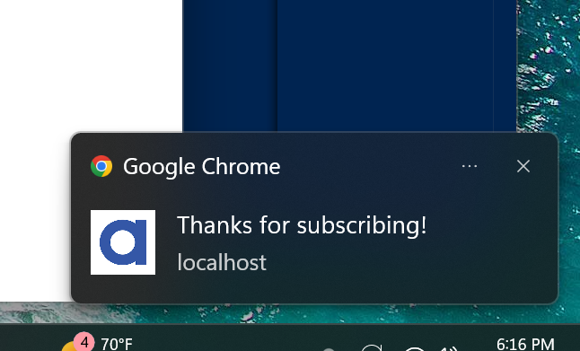 Thanks For Subscribing